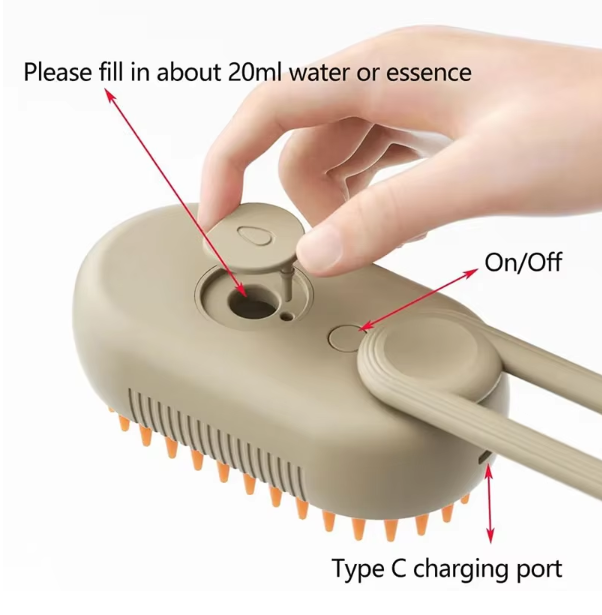 Pet Steam Clean & Massage Brush