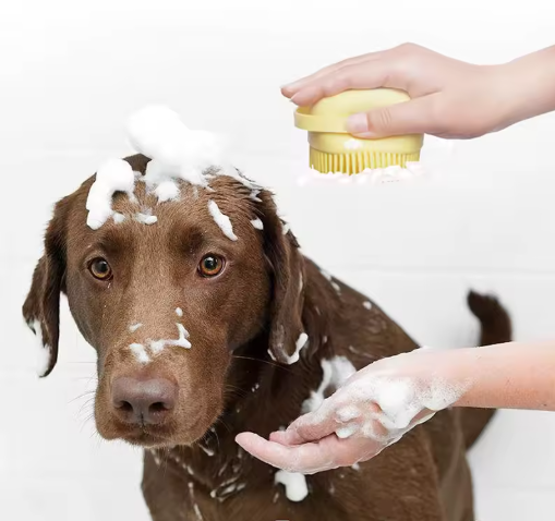 Pet Shower Scrub Pack (Gloves & Shampoo Dispenser)
