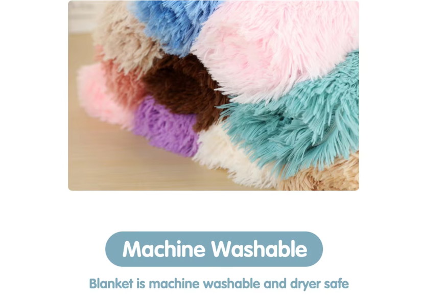 Plush n Fluff Pet Blanket, Throw and Cushion