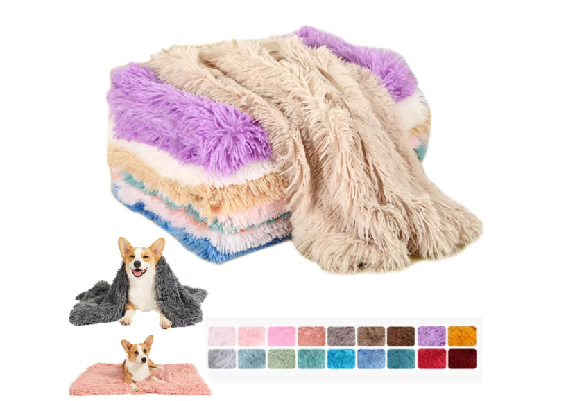 Plush n Fluff Pet Blanket, Throw and Cushion
