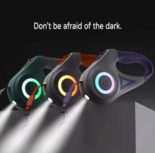 LED Retractable Dog Leash